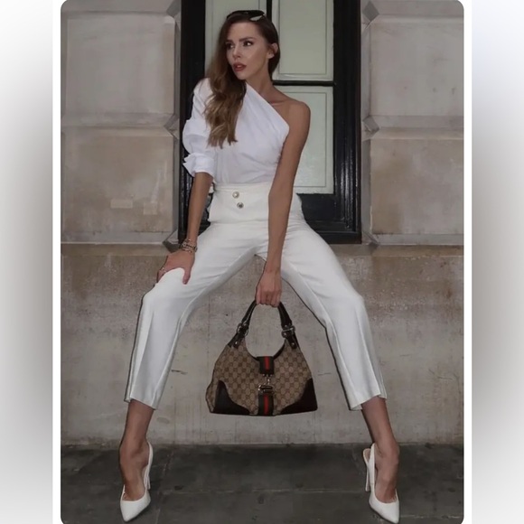 🦋 Bloggers’ Favorite 🦋 Zara Ecru Buttoned Pants Size L - Picture 12 of 16